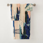 葛飾北斎 – 江戸浅草本願寺 バスタオルセット (インサイチュ)