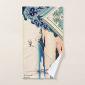 葛飾北斎 – 江戸浅草本願寺 バスタオルセット (ハンドタオル)