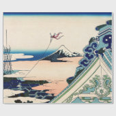 葛飾北斎 – 江戸浅草本願寺 ラッピングペーパー (フラット)