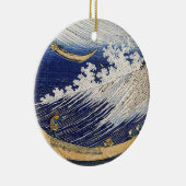 葛飾北斎。海波 セラミックオーナメント (右)