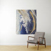 葛飾北斎。海波 タペストリー (インサイチュ)