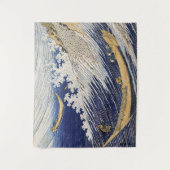 葛飾北斎。海波 タペストリー (正面)