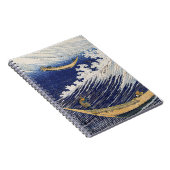 葛飾北斎。海波 ノートブック (右側)