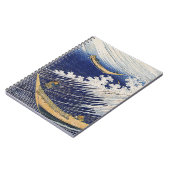 葛飾北斎。海波 ノートブック (左側)