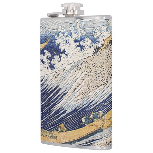 葛飾北斎。海波 フラスク (左)