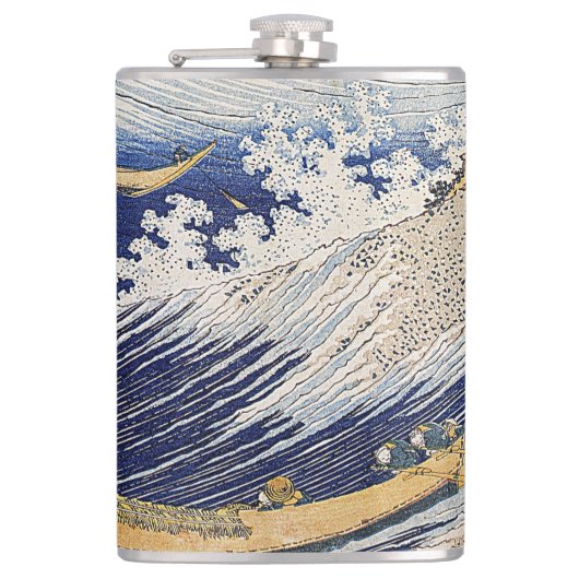 葛飾北斎。海波 フラスク (正面)
