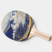 葛飾北斎。海波 卓球ラケット (横)