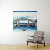 葛飾北斎 - 深川の万年橋下 タペストリー (インサイチュ(横))