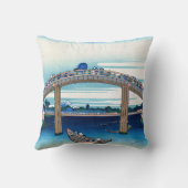 葛飾北斎 – 深川万年橋下 クッション (裏面)