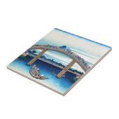 葛飾北斎 – 深川万年橋下 タイル (側面)