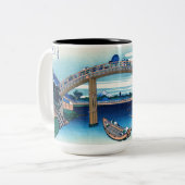 葛飾北斎 – 深川万年橋下 ツートーンマグカップ (正面左)