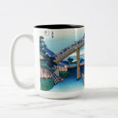 葛飾北斎 – 深川万年橋下 ツートーンマグカップ (左)