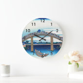 葛飾北斎 – 深川万年橋下 ラージ壁時計 (ホーム)