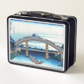 葛飾北斎 – 深川・万年橋の下 メタルランチボックス (裏面)