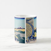 葛飾北斎 – 温田の水車場 コーヒーマグカップ (中央)