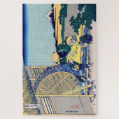 葛飾北斎 – 温田の水車場 ジグソーパズル (縦)