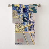 葛飾北斎 – 温田の水車場 バスタオルセット (インサイチュ)