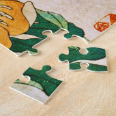 葛飾北斎 – 牡丹・カナリア ジグソーパズル (側面)