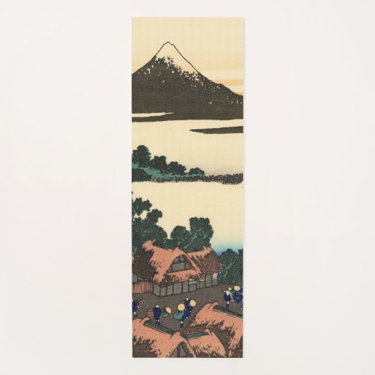葛飾北斎 甲州・東雲 ヨガマット (正面)