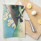 葛飾北斎 – 甲斐国三島峠 キッチンタオル (四つ折り)