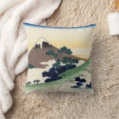 葛飾北斎。甲斐国犬目峠 クッション (ブランケット)