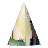 葛飾北斎。甲斐国犬目峠 パーティーハット (裏面)