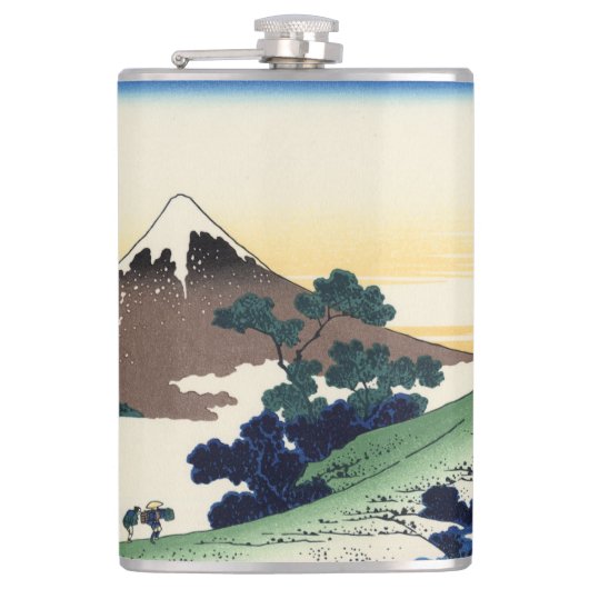 葛飾北斎。甲斐国犬目峠 フラスク (正面)