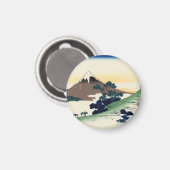 葛飾北斎。甲斐国犬目峠 マグネット (正面/裏面)