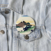 葛飾北斎。甲斐国犬目峠 缶バッジ (インサイチュ)