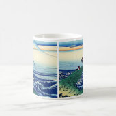 葛飾北斎 – 甲斐国鍛治川 コーヒーマグカップ (中央)