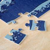 葛飾北斎 – 甲斐国鍛治川 ジグソーパズル (側面)