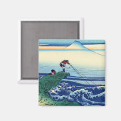 葛飾北斎 – 甲斐国鍛治川 マグネット (正面/裏面)