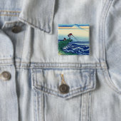 葛飾北斎 – 甲斐国鍛治川 缶バッジ (インサイチュ)