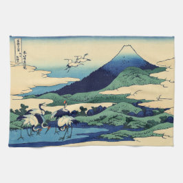 葛飾北斎 – 相模国梅川 キッチンタオル