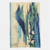 葛飾北斎 – 相模国梅川 キッチンタオル (縦)