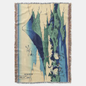 葛飾北斎 – 相模国梅川 スローブランケット (正面縦)