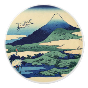 葛飾北斎 – 相模国梅川 セラミックノブ