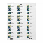 葛飾北斎 – 相模国梅川 ラベル (フルシート)