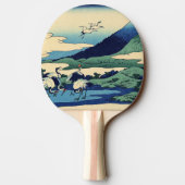 葛飾北斎 – 相模国梅川 卓球ラケット (裏面)