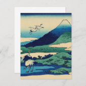 葛飾北斎-相模国梅沢 サンキューカード (正面/裏面)