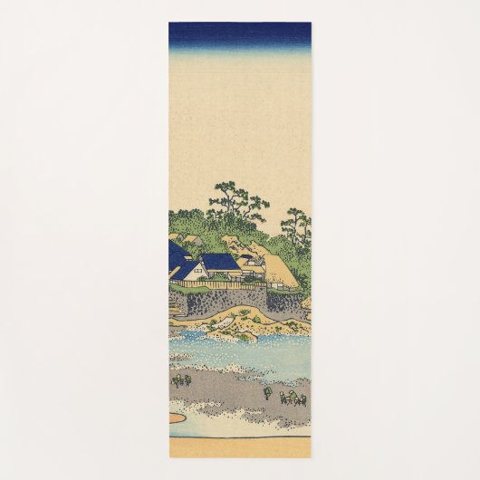 葛飾北斎 相模国江の島 ヨガマット (正面)