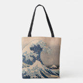 葛飾北斎。神奈川沖浪裏 トートバッグ (裏面)