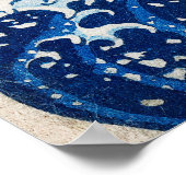 葛飾北斎 - 神奈川沖浪裏 ポスター (角)