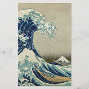 葛飾北斎:神奈川沖浪裏 便箋