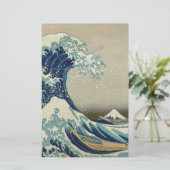 葛飾北斎:神奈川沖浪裏 便箋 (スタンド正面)
