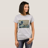葛飾北斎:神奈川沖浪裏 Tシャツ (正面フル)
