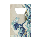 葛飾北斎 – 神奈川素晴らしの波 クレジットカード栓抜き (裏面)