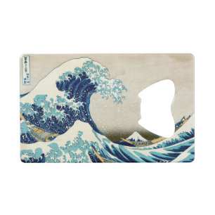 葛飾北斎 – 神奈川素晴らしの波 クレジットカード栓抜き