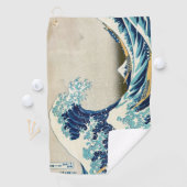 葛飾北斎 – 神奈川素晴らしの波 ゴルフタオル (インサイチュ)