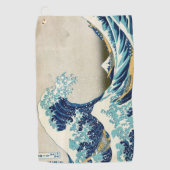 葛飾北斎 – 神奈川素晴らしの波 ゴルフタオル (正面)